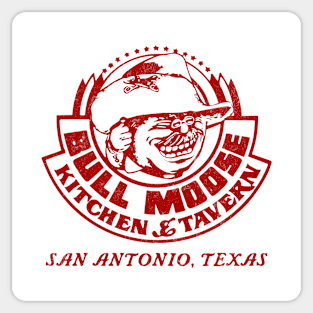 1970s Bull Moose Kitchen & Tavern San Antonio Texas Sticker